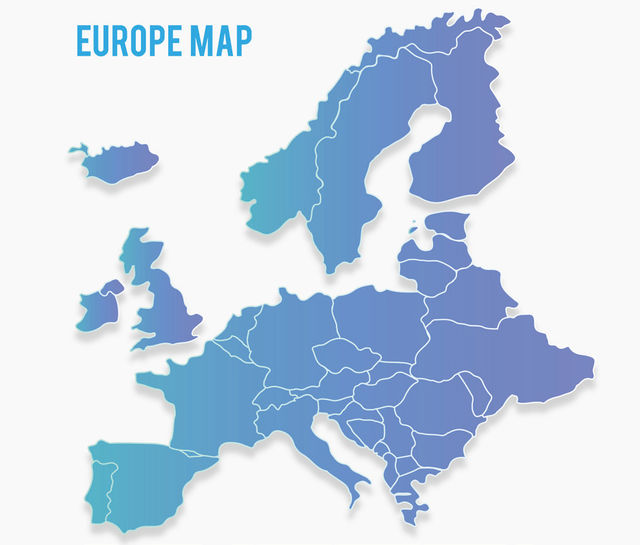 Hier ist eine Karte der Europäischen Union abgebildet.